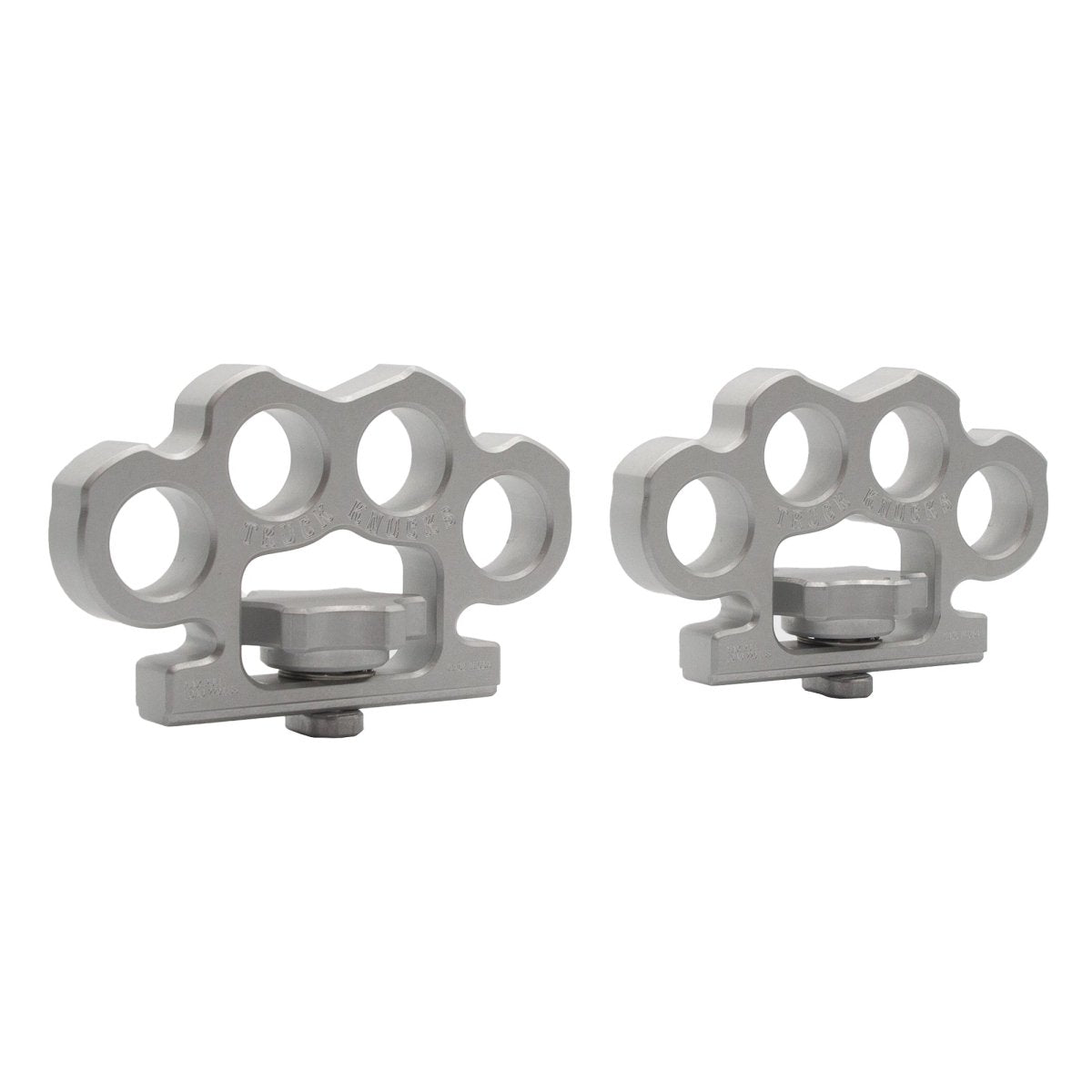 Truck Knucks | Billet Tie-Down Truck Bed Anchors | Silver